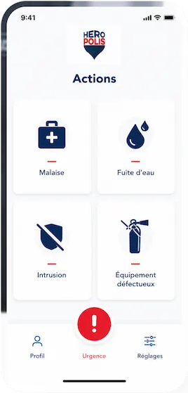 Application iPhone securite Heropolis img