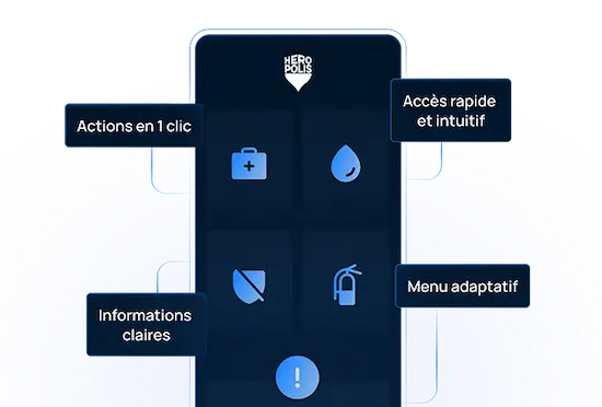 Interface simple logiciel sécurité Heropolis img